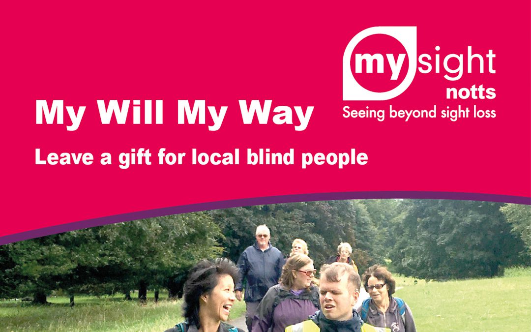 My Will My Way. Leave a gift for local blind people document cover.